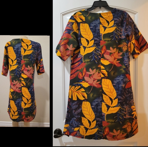 cotton floral pullover dress small - Picture 3 of 6